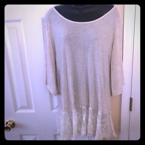 Vision lace T shirt/ tunic